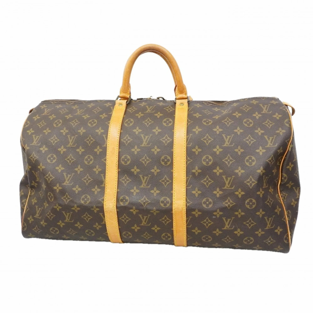 LOUIS VUITTON Brown Monogram Keepall 55 Boston Bag - Picture 1 of 14